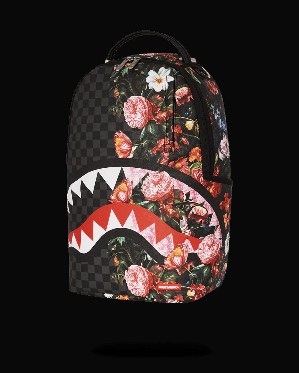 Zaino Sprayground SPLIT PINK FLORAL CHECK DLXSV BACKPACK Nero - Foto 5