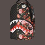 Zaino Sprayground SPLIT PINK FLORAL CHECK DLXSV BACKPACK Nero - Foto 5