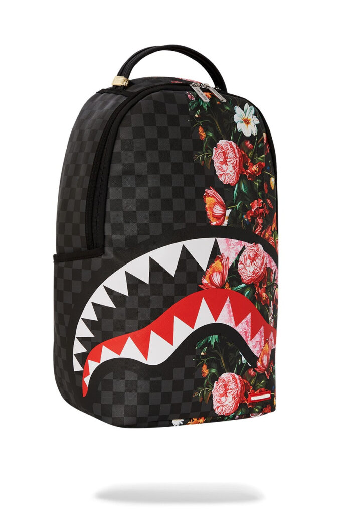 Zaino Sprayground SPLIT PINK FLORAL CHECK DLXSV BACKPACK Nero