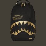 Zaino Sprayground SHARK CENTRAL GOLD DLXSV BACKPACK Oro - Foto 1
