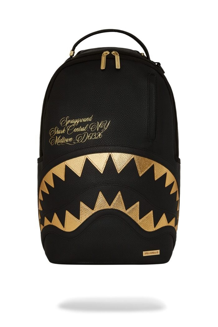 Zaino Sprayground SHARK CENTRAL GOLD DLXSV BACKPACK Oro