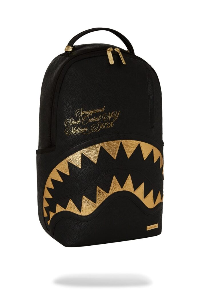 Zaino Sprayground SHARK CENTRAL GOLD DLXSV BACKPACK Oro