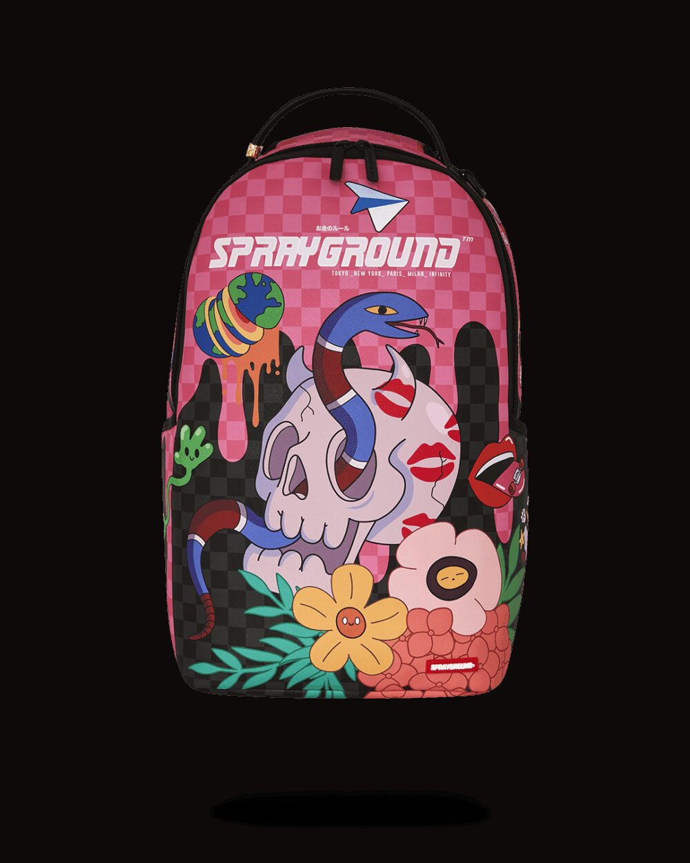 Zaino Sprayground WTF SKULL DRIP DLXSV BACKPACK Rosa - Foto 1