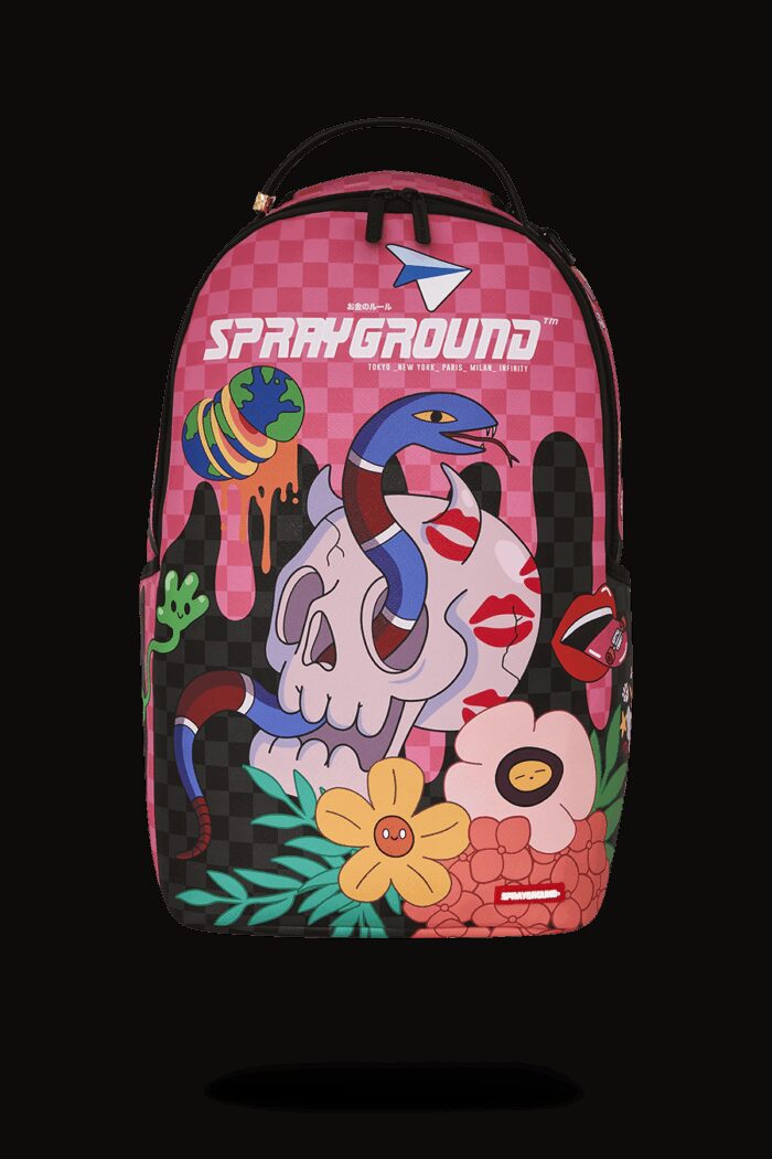 Zaino Sprayground WTF SKULL DRIP DLXSV BACKPACK Rosa