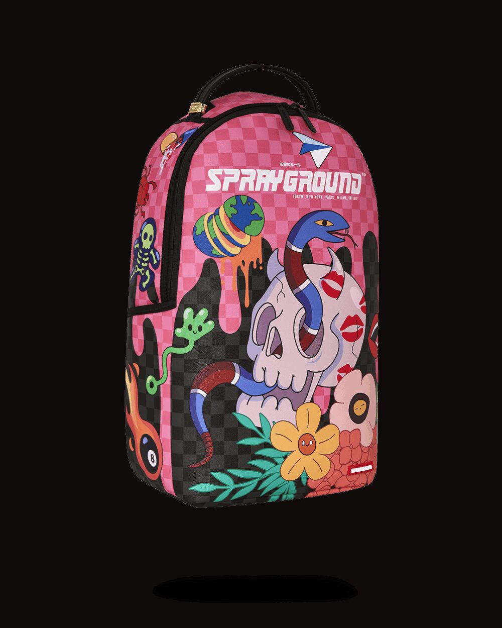 Zaino Sprayground WTF SKULL DRIP DLXSV BACKPACK Rosa - Foto 2