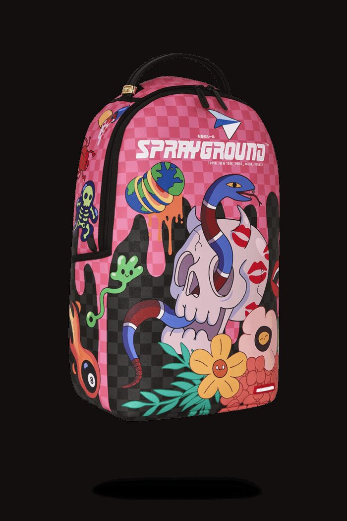 Zaino Sprayground WTF SKULL DRIP DLXSV BACKPACK Rosa