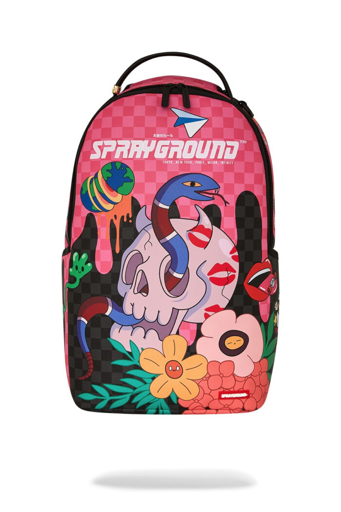 Zaino Sprayground WTF SKULL DRIP DLXSV BACKPACK Rosa