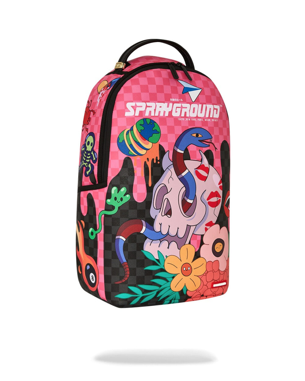 Zaino Sprayground WTF SKULL DRIP DLXSV BACKPACK Rosa - Foto 2