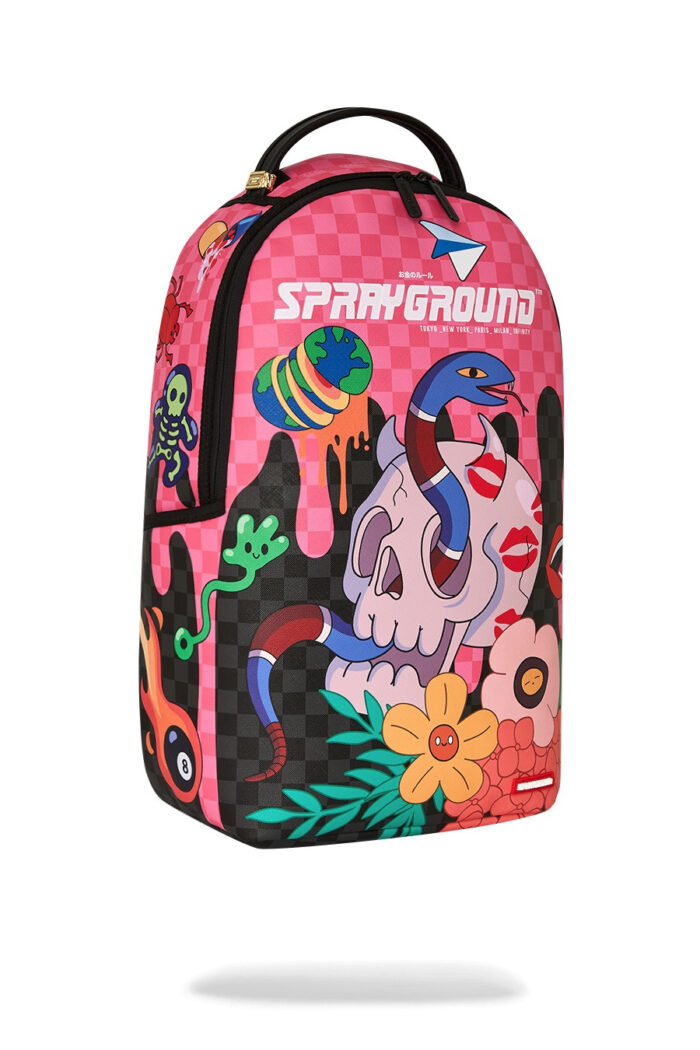 Zaino Sprayground WTF SKULL DRIP DLXSV BACKPACK Rosa