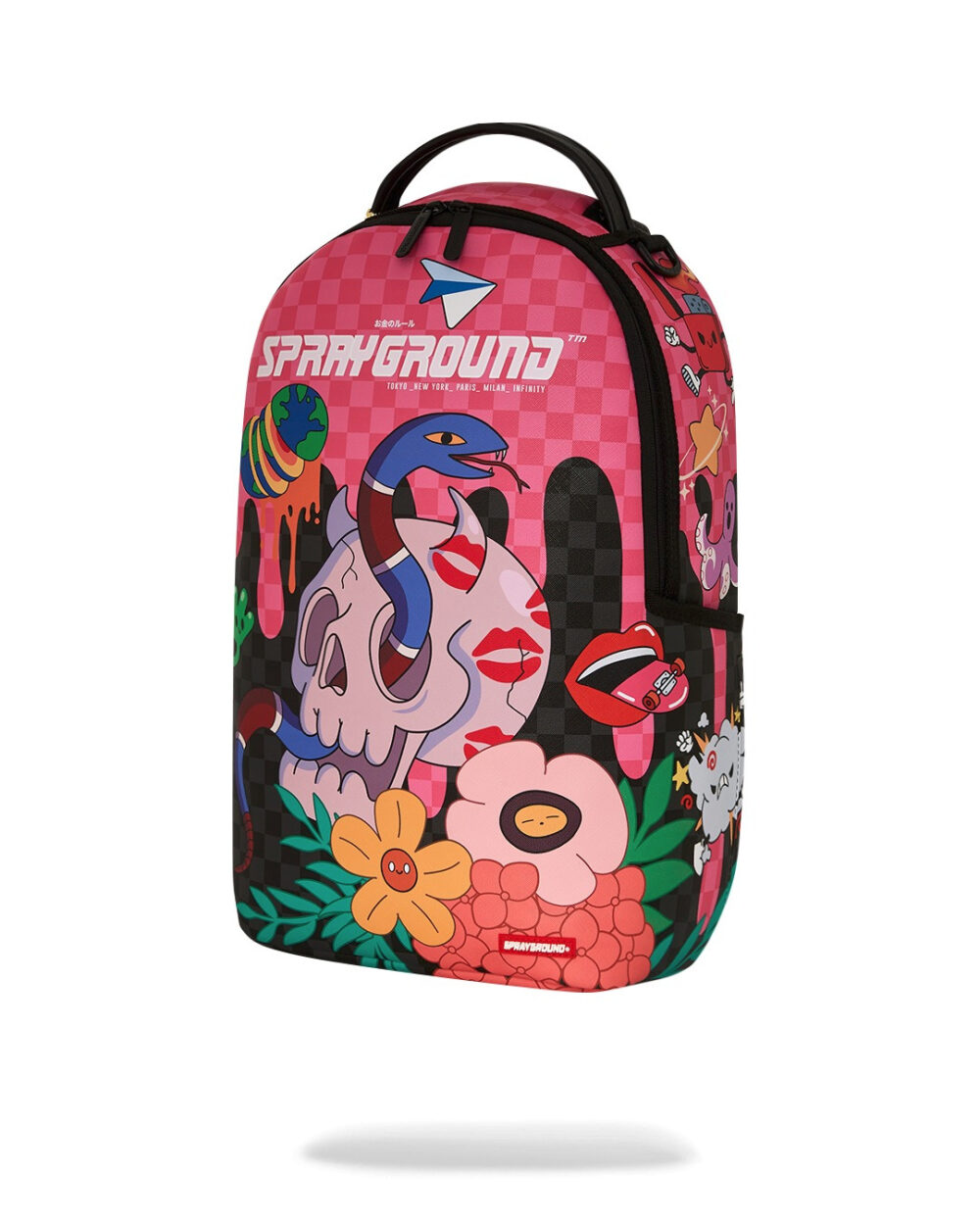 Zaino Sprayground WTF SKULL DRIP DLXSV BACKPACK Rosa - Foto 5