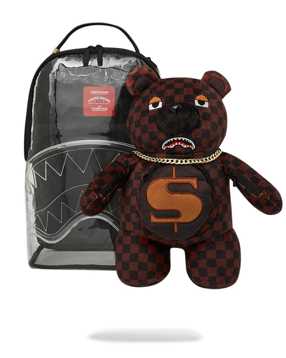 Zaino Sprayground CLEAR BEAR DLX BACKPACK Trasparente - Foto 3