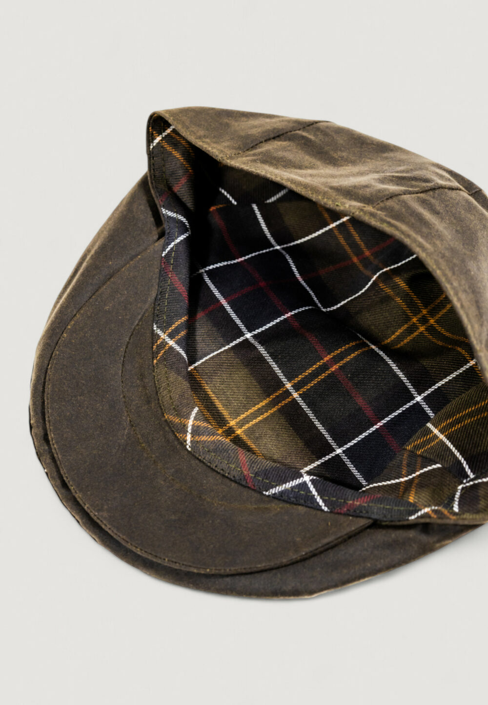 Berretto Barbour WAX FLAT CAP Verde Oliva - Foto 4