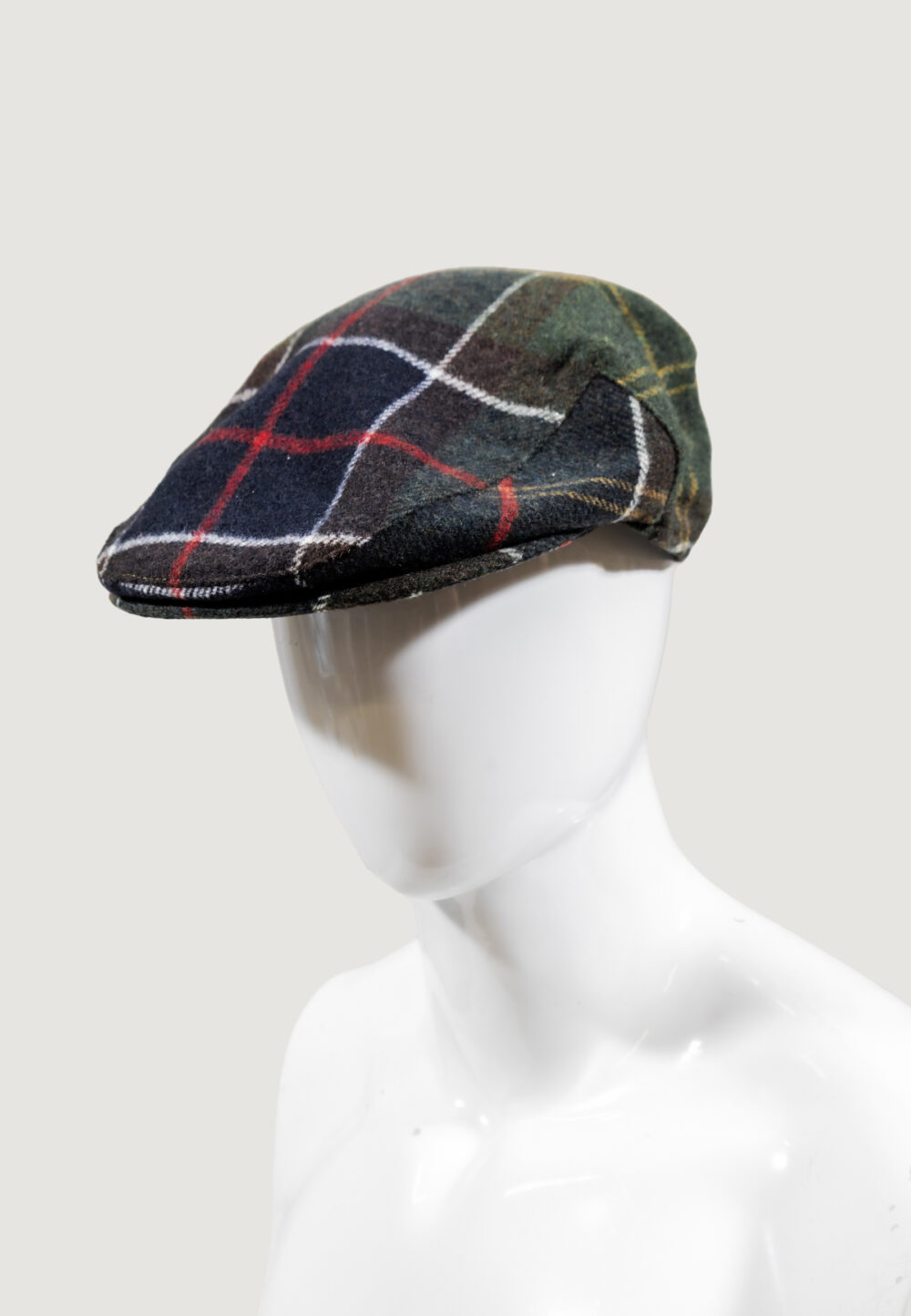 Berretto Barbour GALLINGALE TARTAN FLAT CAP Verde Scuro - Foto 5