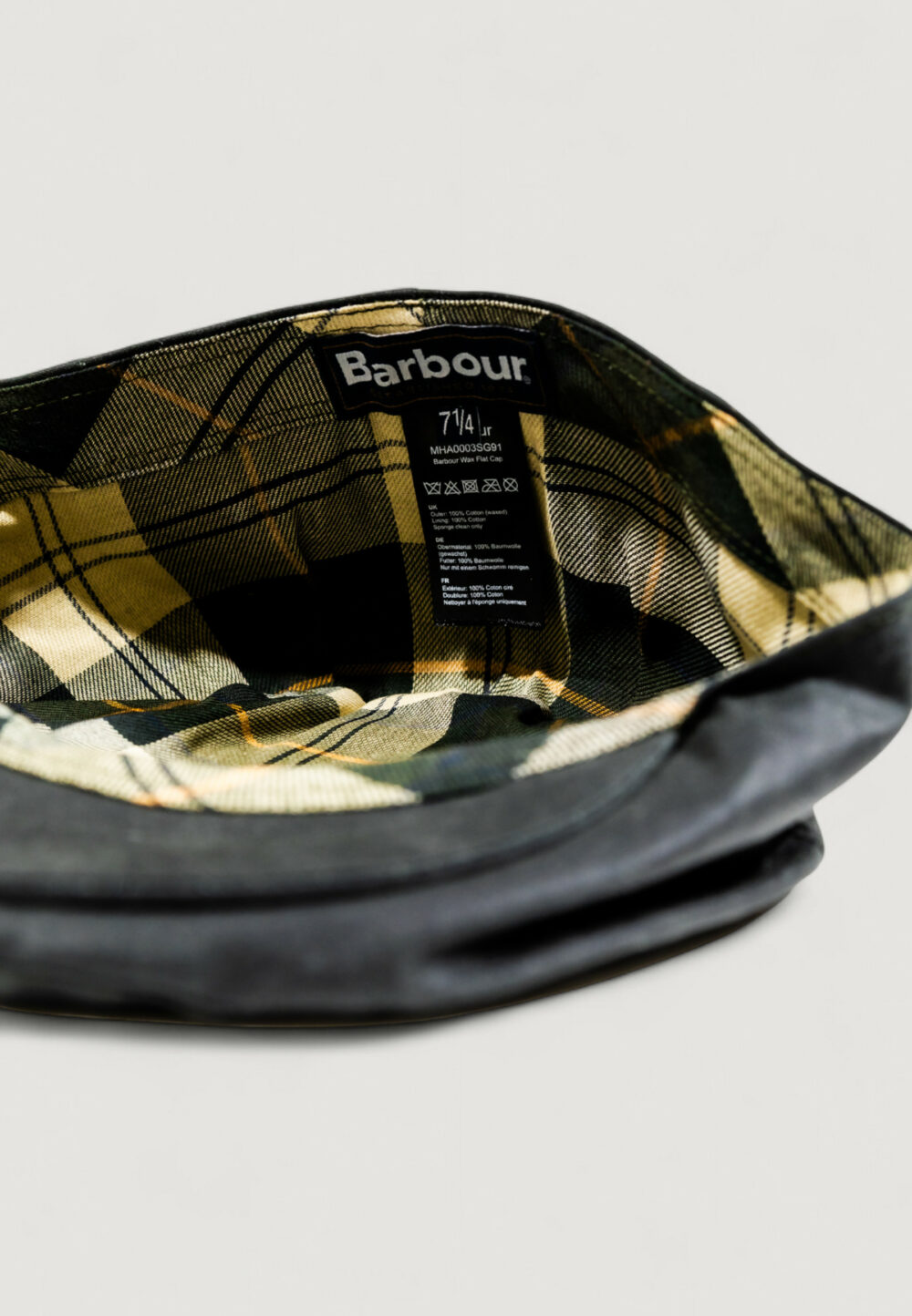 Berretto Barbour WAX FLAT CAP Verde Scuro - Foto 4