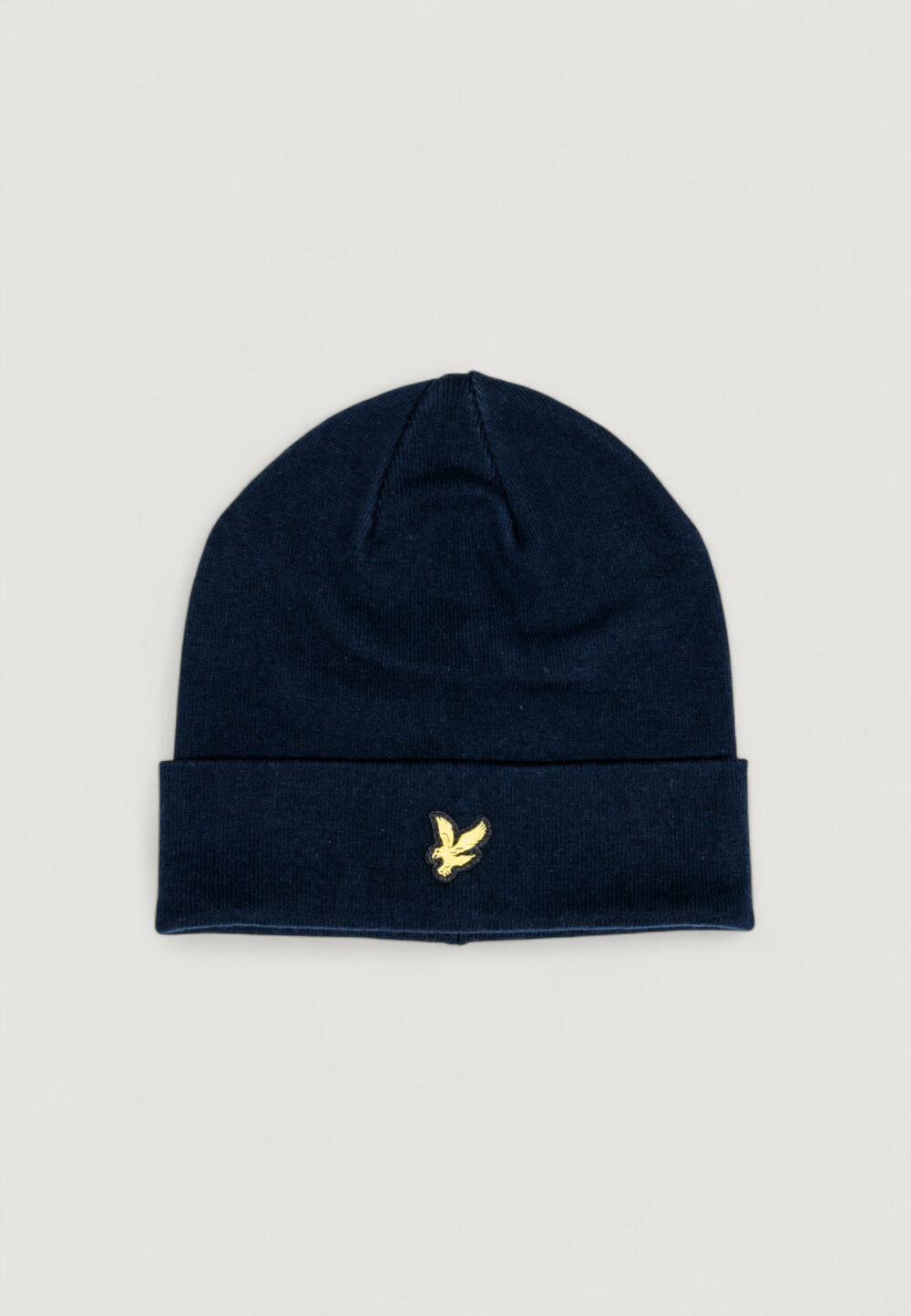 Berretto Lyle & Scott Cotton Merino Beanie Blue scuro - Foto 1