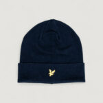 Berretto Lyle & Scott Cotton Merino Beanie Blue scuro - Foto 1