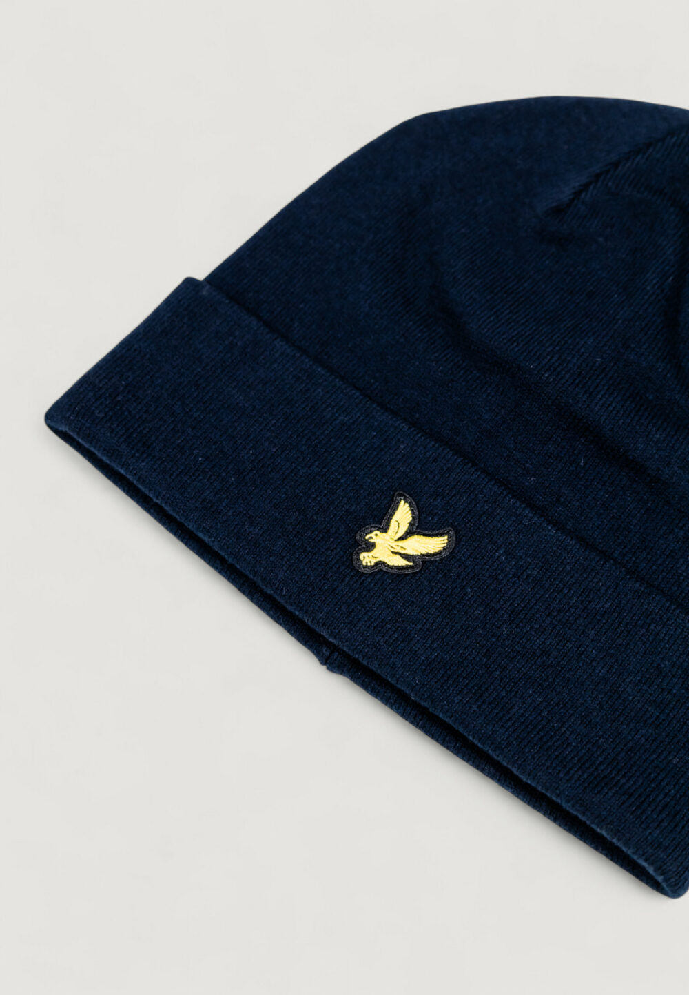 Berretto Lyle & Scott Cotton Merino Beanie Blue scuro - Foto 2
