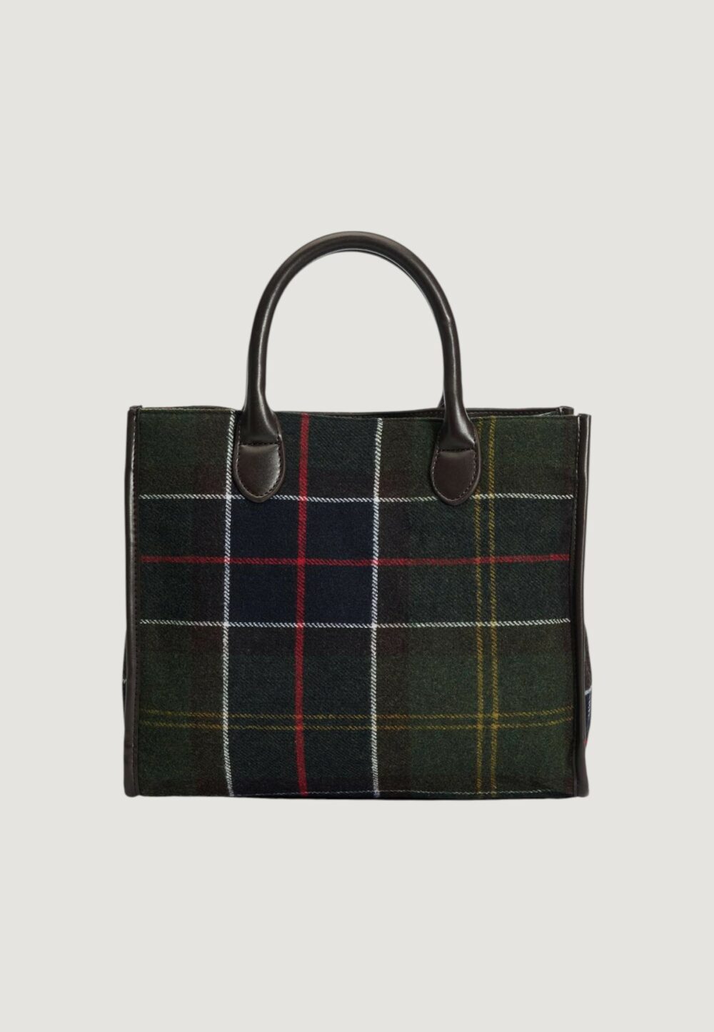 Borsa Barbour BARRHILL TARTAN TOTE BAG Verde Scuro - Foto 2