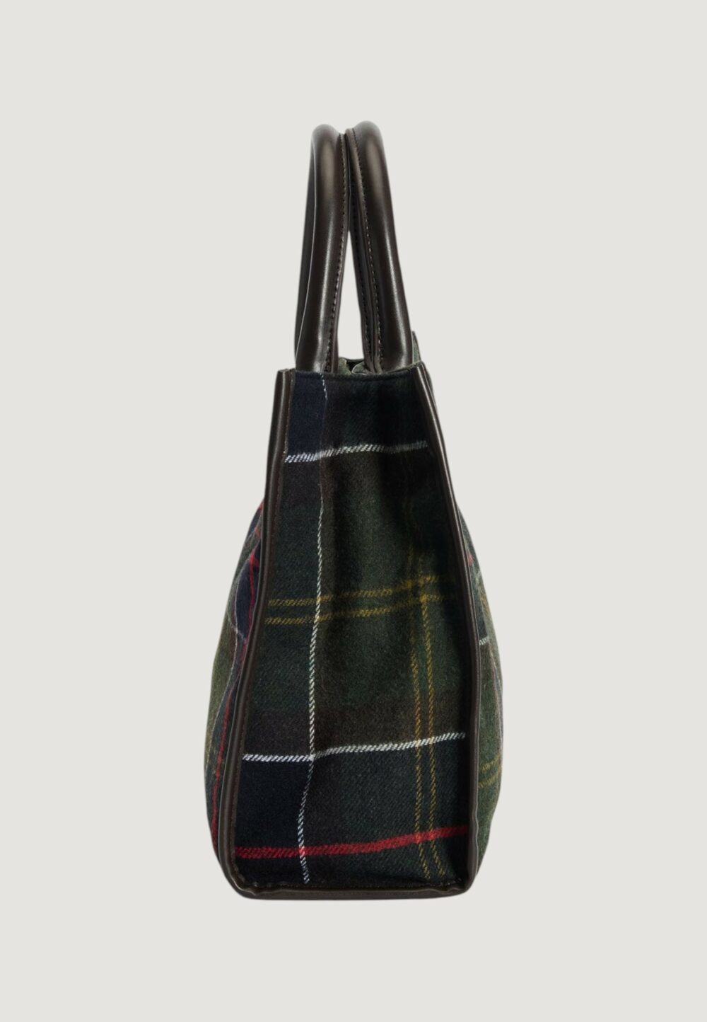 Borsa Barbour BARRHILL TARTAN TOTE BAG Verde Scuro - Foto 3