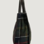 Borsa Barbour BARRHILL TARTAN TOTE BAG Verde Scuro - Foto 3