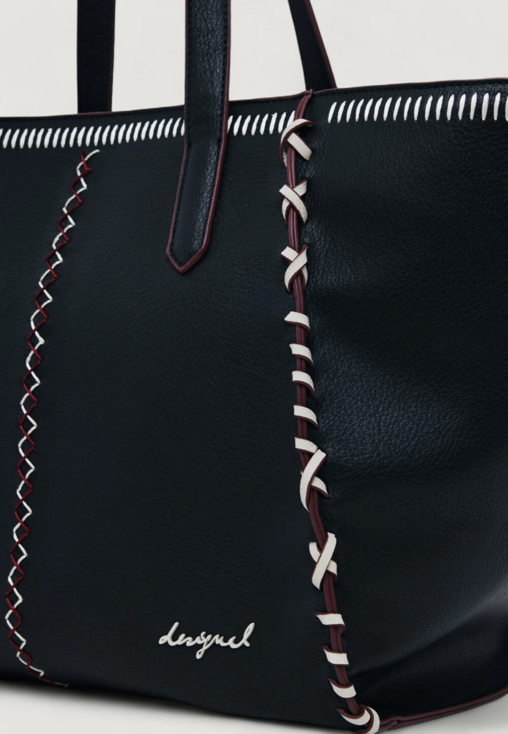 Borsa Desigual BAG_MANHATTAN_PESPUNTES G Nero - Foto 3