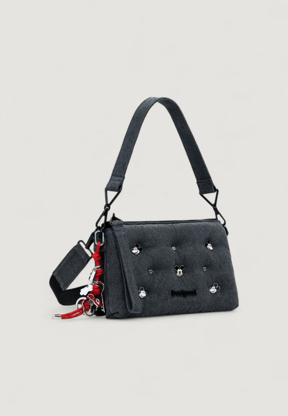 Borsa Desigual BAG_MICKEY STUD Black Jeans - Foto 2