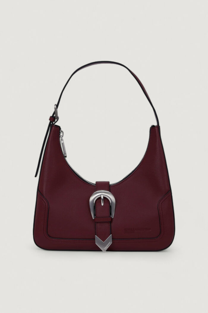 Borsa Karl Lagerfeld Jeans KLJ Western Shoulder Bag Bordeaux – A4W30143