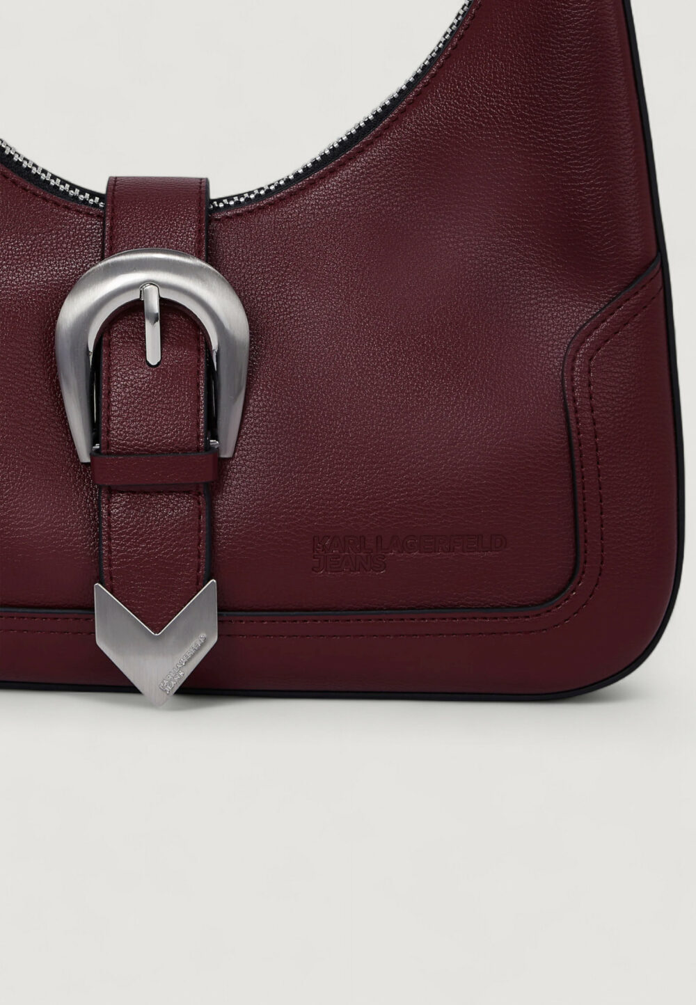 Borsa Karl Lagerfeld Jeans KLJ Western Shoulder Bag Bordeaux - Foto 2