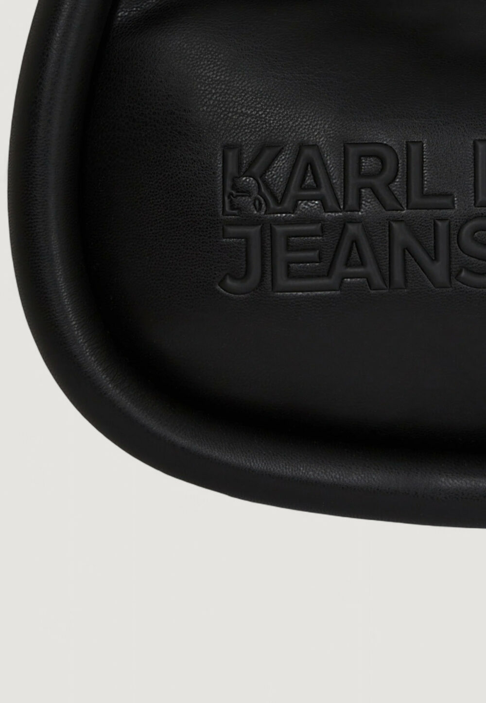 Borsa Karl Lagerfeld Jeans KLJ Puffy Pu Top Handle Nero - Foto 3
