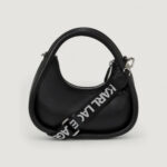 Borsa Karl Lagerfeld Jeans KLJ Puffy Pu Top Handle Nero - Foto 2