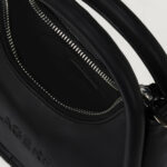 Borsa Karl Lagerfeld Jeans KLJ Puffy Pu Top Handle Nero - Foto 4
