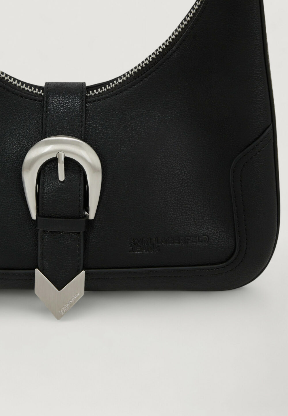 Borsa Karl Lagerfeld Jeans KLJ Western Shoulder Bag Nero - Foto 2