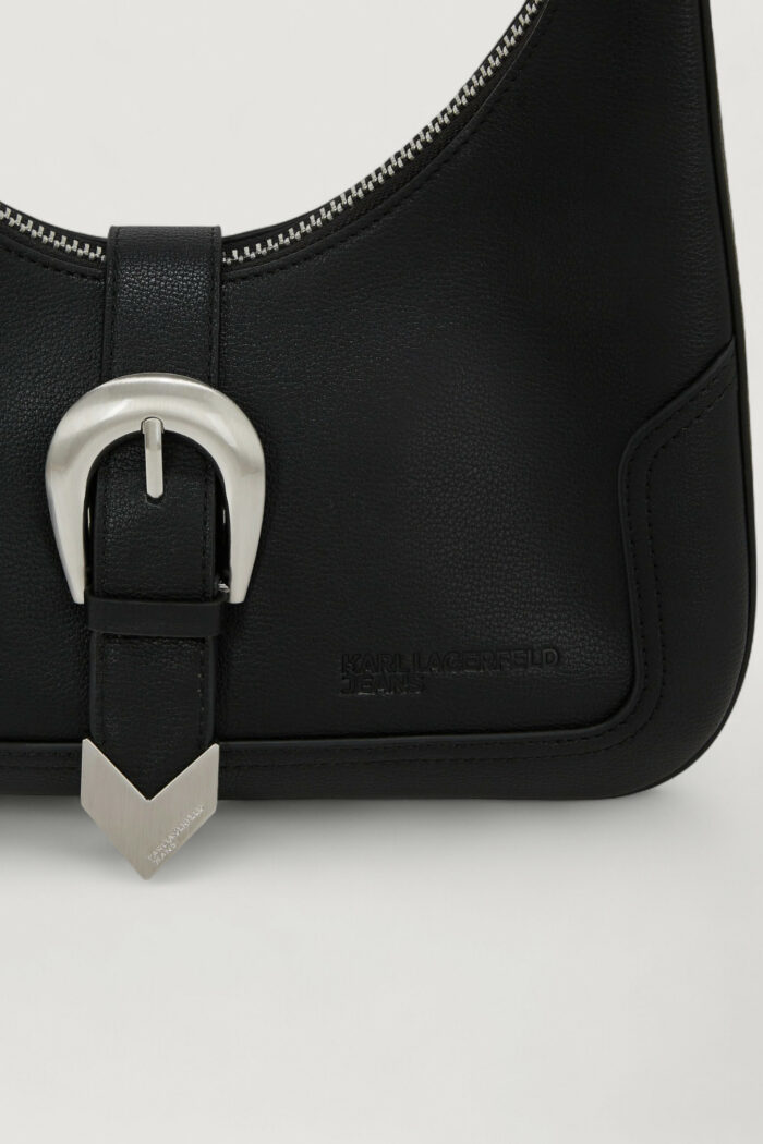 Borsa Karl Lagerfeld Jeans KLJ Western Shoulder Bag Nero – A4W30143