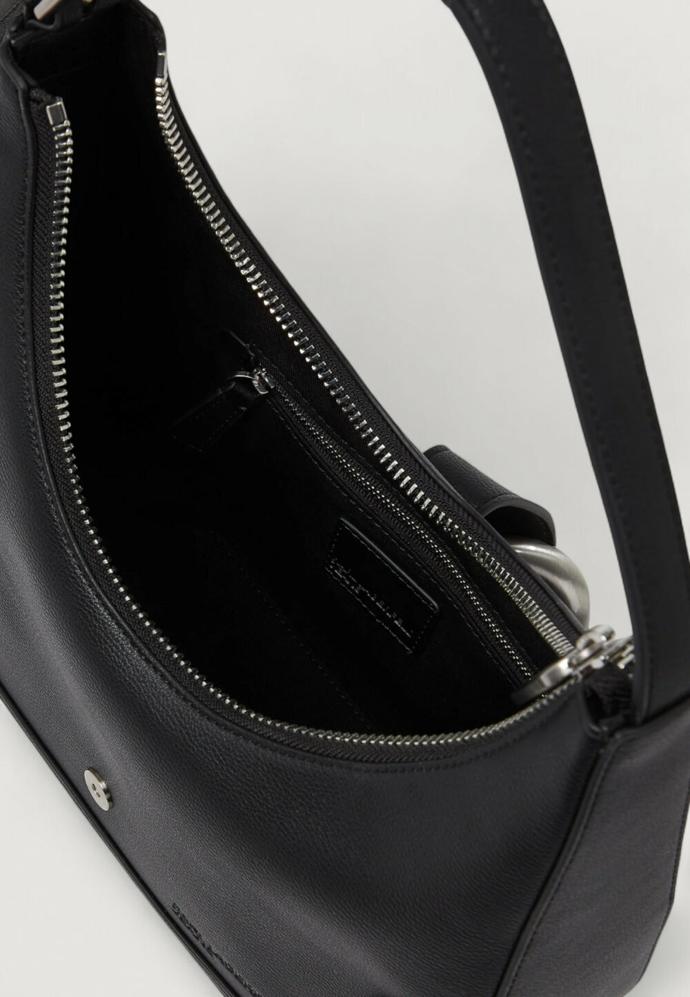 Borsa Karl Lagerfeld Jeans KLJ Western Shoulder Bag Nero - Foto 4