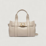 Borsa Calvin Klein BUCKLE MINI TOTE WITH STRAP GRIGIO PERLA - Foto 1