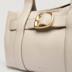 Borsa Calvin Klein BUCKLE MINI TOTE WITH STRAP GRIGIO PERLA - Foto 2