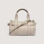 Borsa Calvin Klein BUCKLE MINI TOTE WITH STRAP GRIGIO PERLA - Foto 3