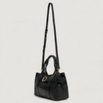 Borsa Calvin Klein BUCKLE MINI TOTE WITH STRAP Nero - Foto 4