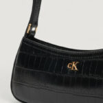 Borsa Calvin Klein CK CROC SMALL SHOULDER BAG Nero - Foto 2