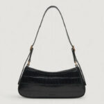 Borsa Calvin Klein CK CROC SMALL SHOULDER BAG Nero - Foto 3