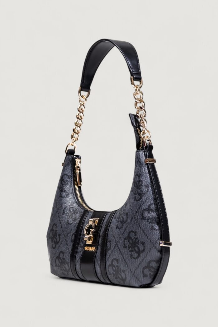 Borsa Guess ERENIA TOP ZIP SHOULDER BAG Antracite