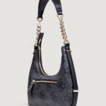 Borsa Guess ERENIA TOP ZIP SHOULDER BAG Antracite - Foto 4