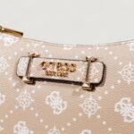 Borsa Guess SILIA CONVERTIBLE SHOULDER BAG Beige - Foto 5