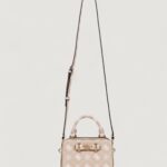 Borsa Guess SILIA MINI SATCHEL Beige - Foto 2