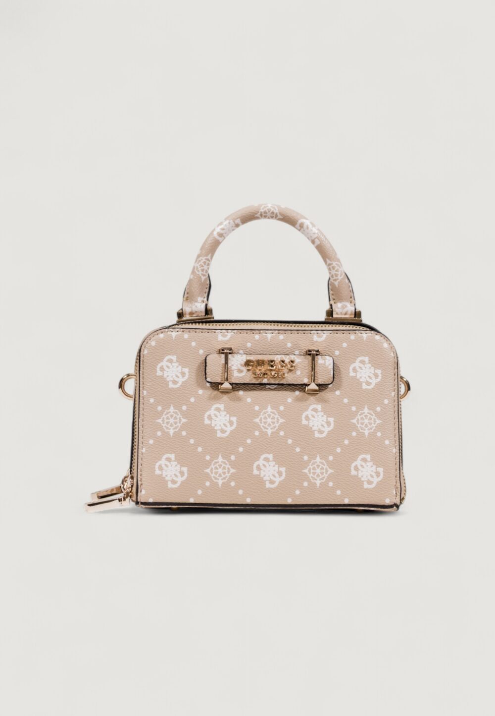 Borsa Guess SILIA MINI SATCHEL Beige - Foto 1