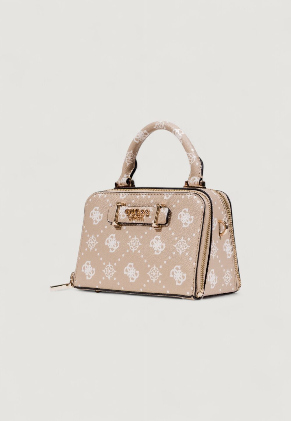 Borsa Guess SILIA MINI SATCHEL Beige - Foto 4