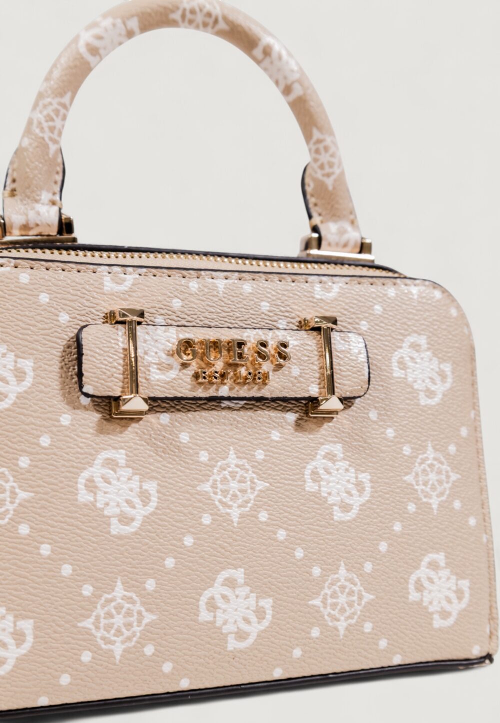 Borsa Guess SILIA MINI SATCHEL Beige - Foto 3