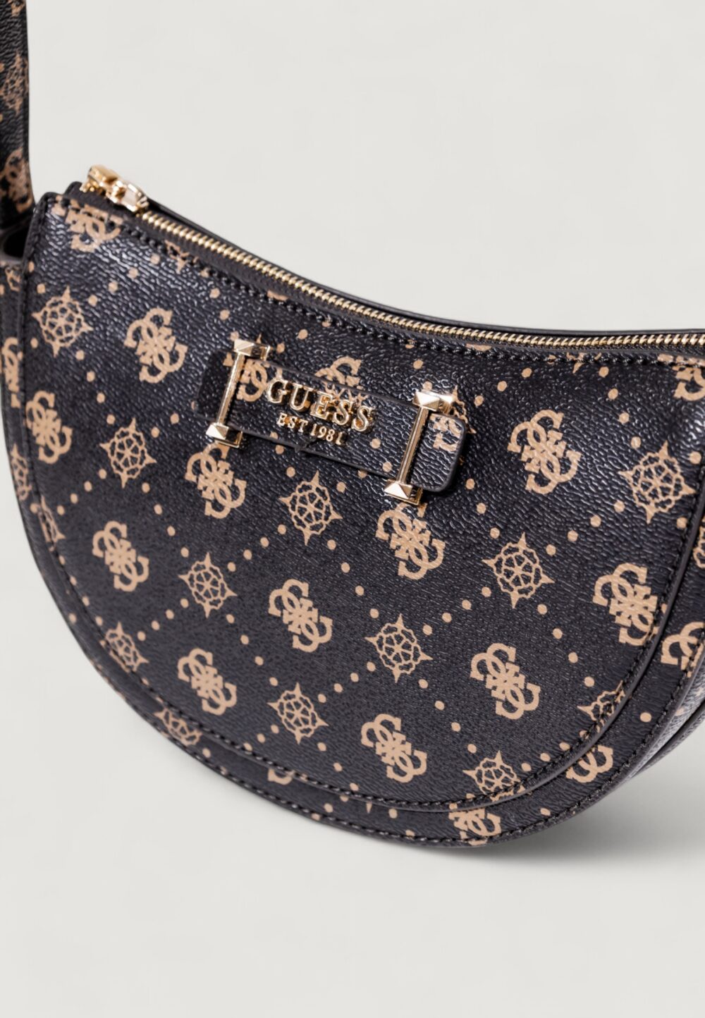 Borsa Guess SILIA CONVERTIBLE SHOULDER BAG Caffe' - Foto 5