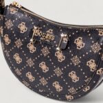 Borsa Guess SILIA CONVERTIBLE SHOULDER BAG Caffe' - Foto 5