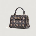 Borsa Guess SILIA MINI SATCHEL Caffe' - Foto 4
